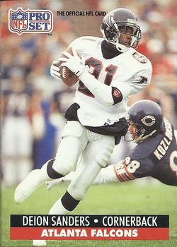 Deion Sanders Atlanta Falcons 1991 Pro set NFL #98